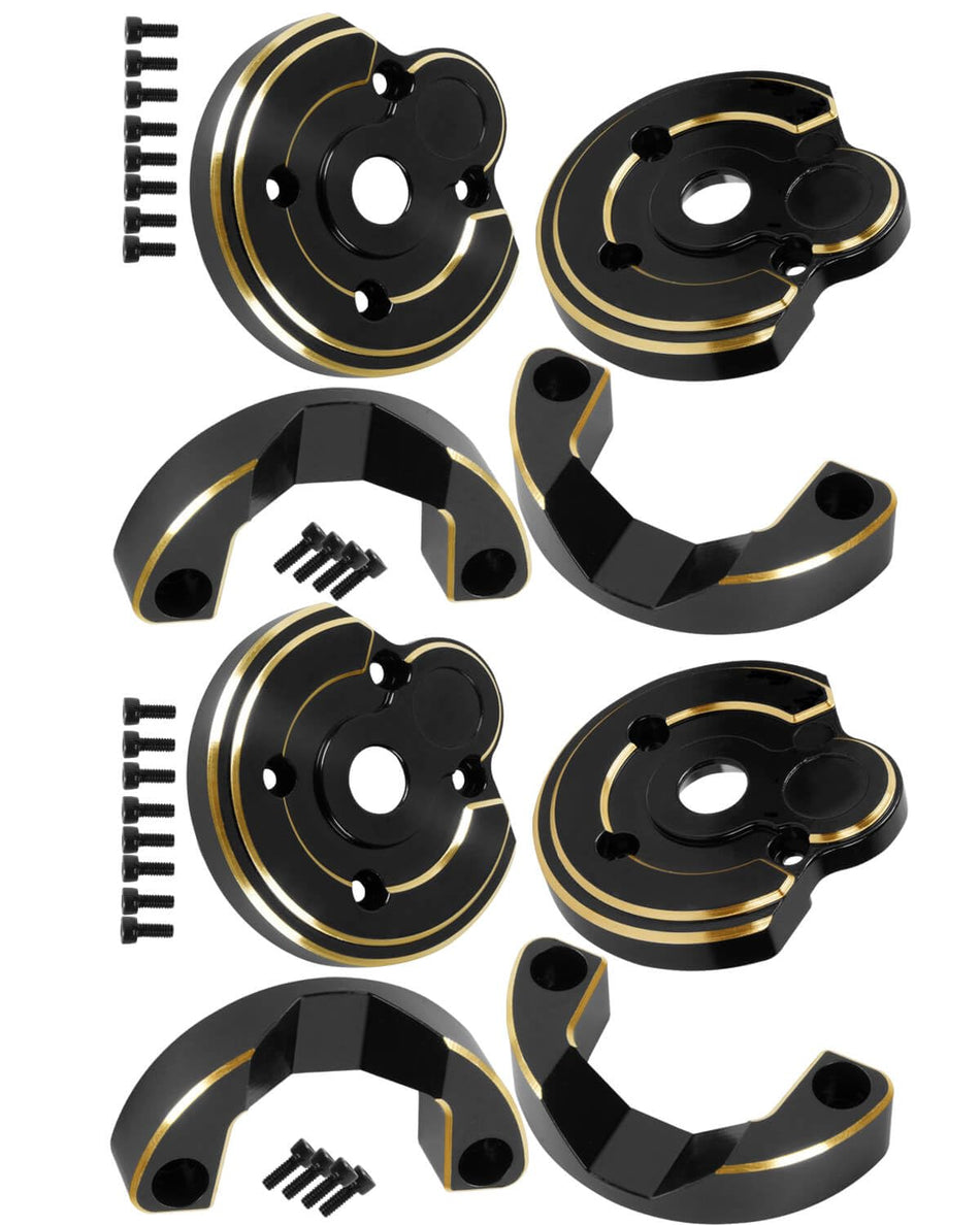 Brass Portal Covers Weights Upgrades Part for Axial Capra 1.9 UTB/SCX10 III