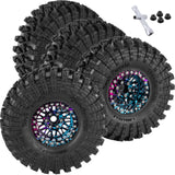 RC 1.9 Wheel Tires for Traxxas 1/10 TRX4 TRX6 Axial SCX10 SCX10 II 90046 SCX10 III AXI03007 SCX10 Pro Gen7/8 D90 VS4-10 MST CFX RC Crawler Car