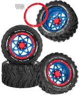 RC Wheel Tires for 1/16 Traxxas Summit/E-Revo/Arrma Gorgon Grom/Mini Kraton 3S,MJX HYPER GO,SCY,HAIBOXING HBX