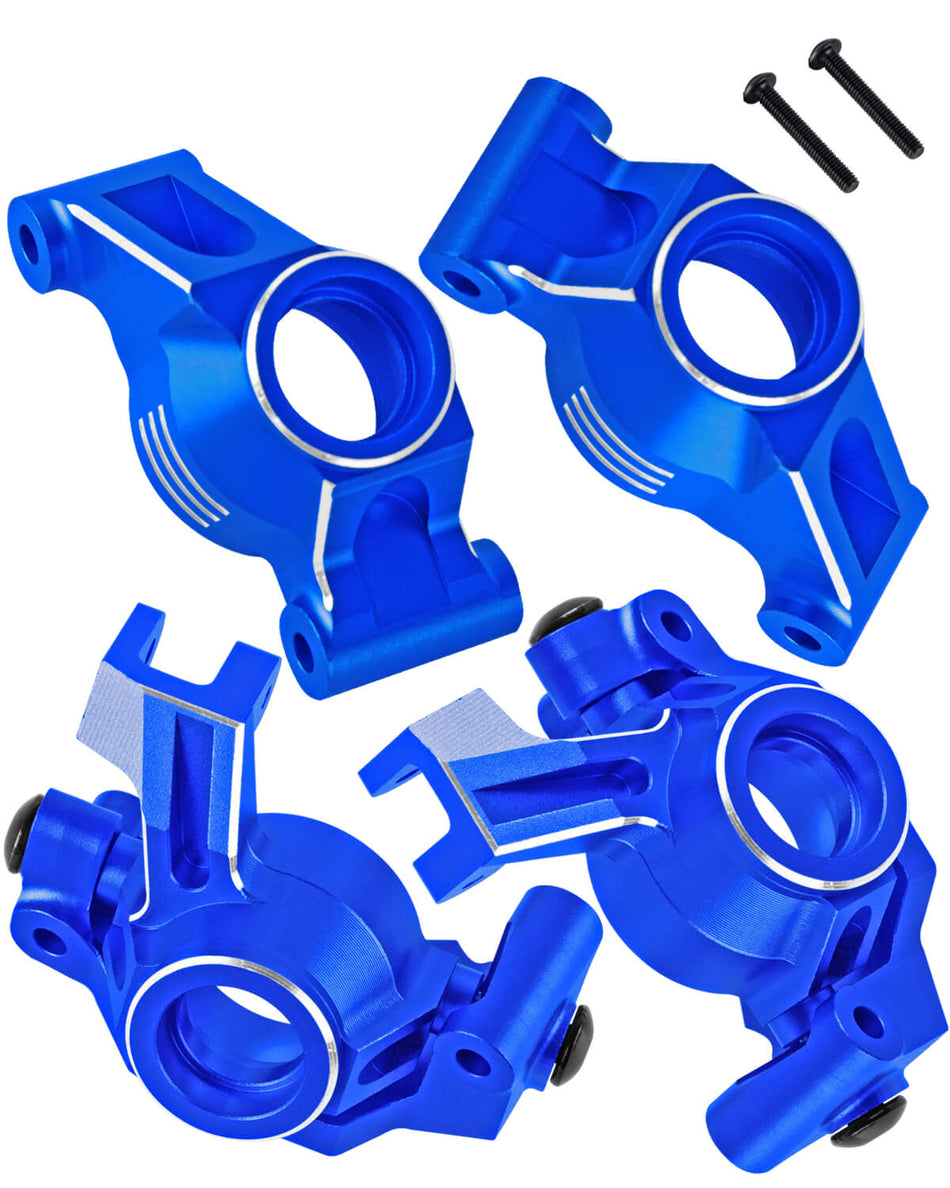 Aluminum Caster Block,Steering Blocks,Rear Stub Axle Carriers Upgrades Part for 1/10 Traxxas WideMaxx/X-Maxx