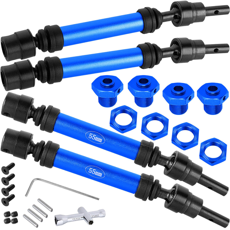 Aluminum Drive Shaft Axles Upgrades Part for 1/8 Arrma Typhon 3S BLX(Mega 550)