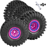 RC 1.9 Wheel Tires for Traxxas 1/10 TRX4 TRX6 Axial SCX10 SCX10 II 90046 SCX10 III AXI03007 SCX10 Pro Gen7/8 D90 VS4-10 MST CFX RC Crawler Car