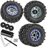 1.3 Dually Beadlock Wheels Tires for RC Crawler Car 1/18 Traxxas TRX4M Ascent-18,1/24 Axial SCX24 FCX24