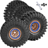 RC 1.9 Wheel Tires for Traxxas 1/10 TRX4 TRX6 Axial SCX10 SCX10 II 90046 SCX10 III AXI03007 SCX10 Pro Gen7/8 D90 VS4-10 MST CFX RC Crawler Car
