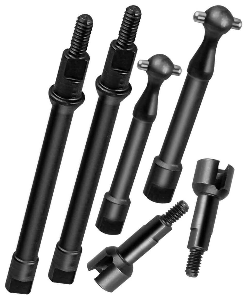Steel Axles Drive Shaft Upgrades Part for 1/30 Axial SCX30 Chevrolet K10/Jeep Wrangler JLU 4X4/Ford Bronco 4X4