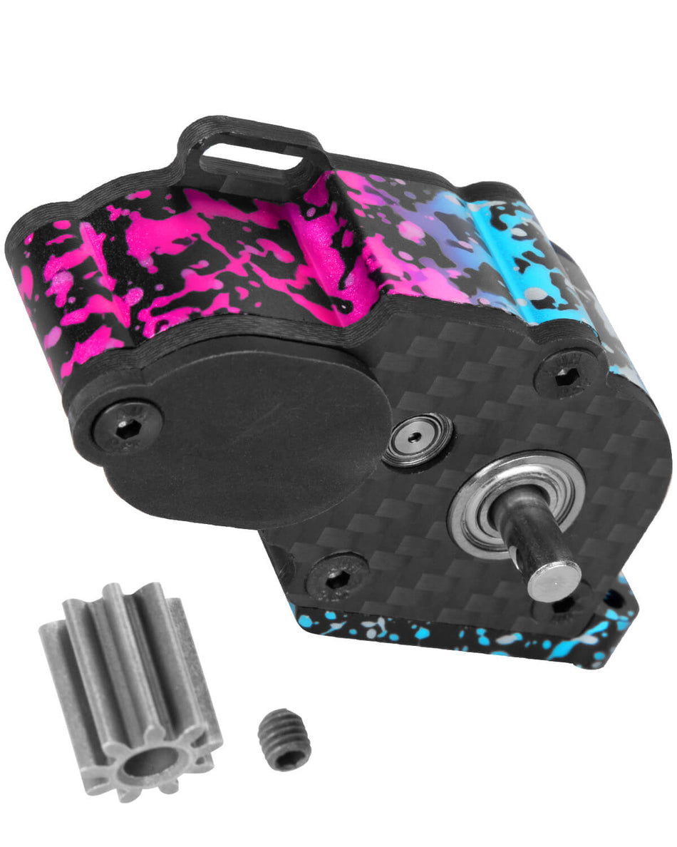 Aluminum LCG Transmission Gearbox Upgrades Part for 1/10 Axial SCX10 SCX10 II 90046 RC Crawler Car
