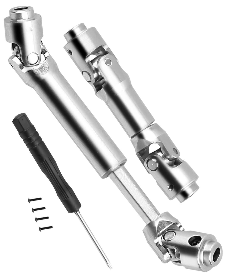 RC Stainless Steel Drive Shaft CVD Upgrades Part for 1/30 Axial SCX30 Chevrolet K10/Jeep Wrangler JLU 4X4/Ford Bronco 4X4