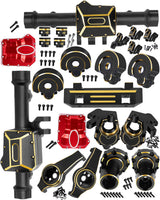 RC Upgrades Part for 1/10 Traxxas TRX4,Brass Front & Rear Portal Axles