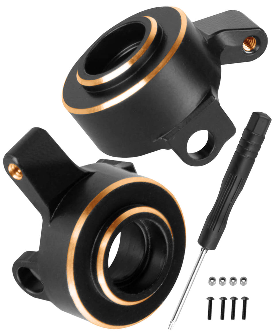 Brass Rear Hub Weights Upgrades Part for 1/30 Axial SCX30 Chevrolet K10/Jeep Wrangler JLU 4X4/Ford Bronco 4X4