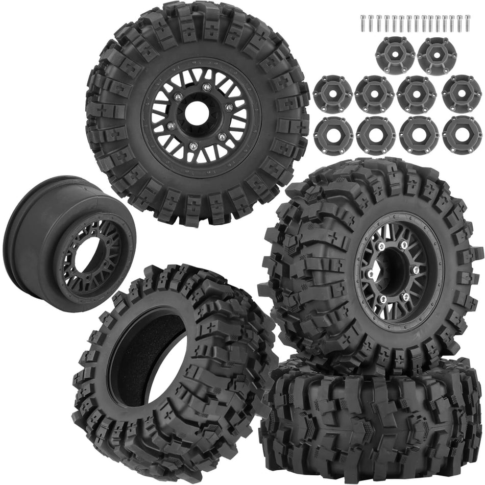 12/14/17mm Hex Hubs RC Truck Tires and Wheels for Traxxas Slash 2WD 4X4,Arrm a Senton,Axial,Rc4wd,Redcat RC Truck