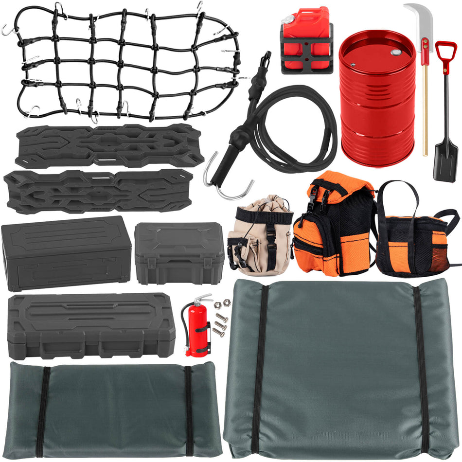 RC Roof Luggage Tent Bag Decoration Upgrades Part for 1/10 Traxxas Trx4 Trx6 Axial SCX10 GEN 7/GEN 8