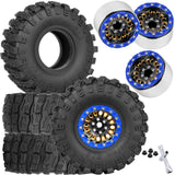 1.9 Brass Wheel Tires for 1/10 Axial SCX10 SCX10 II 90046 SCX10 III AXI03007 SCX10 Pro Traxxas TRX4 TRX6 Gen7/8 D90 VS4-10 MST CFX
