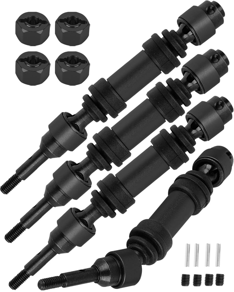 Front Rear Driveshaft Axles Upgrades Part for 1/16 Traxxas Mini Maxx 4WD RTR Brushless Monster Truck (#107154-1)
