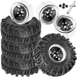 ARRCat 4PCS RC 1.9 in Wheel Tires for 1/10 Traxxas TRX4 TRX6 Axial SCX10 SCX10 II 90046 SCX10 III AXI03007 Gen7/8 D90 VS4-10