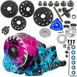 Aluminum Gearbox Transmission Case w/Spur Gear Upgrades Part for 1/10 Traxxas Slash/Rustler/Stampede/Bandit 2WD (VXL) Drag Slash/Bigfoot