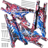 RC Aluminum Suspension A-Arms Upgrades Part for 1/10 Traxxas Slash Rustler Stampede 4X4 VXL BL-2s,Hoss 4WD VXL,XO-1