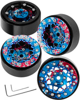 1.3 Aluminum Beadlock Wheel Rims for Traxxas/Axial SCX24 TRX4M FCX24 1/24 1/18 RC Crawler Car