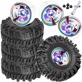 ARRCat 4PCS RC 1.9 in Wheel Tires for 1/10 Traxxas TRX4 TRX6 Axial SCX10 SCX10 II 90046 SCX10 III AXI03007 Gen7/8 D90 VS4-10