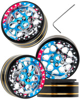 RC 1.3 Beadlock Wheel Rims for 1/18 Traxxas TRX4M 1/24 Axial SCX24 FCX24