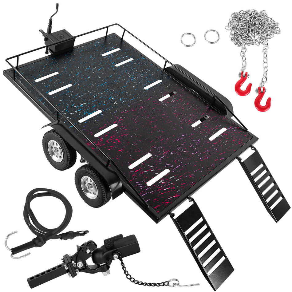 RC Aluminum Trailer Upgrades Part for 1/10 RC Crawler Traxxas TRX4 TRX6 Redcat Gen8 Axial SCX10