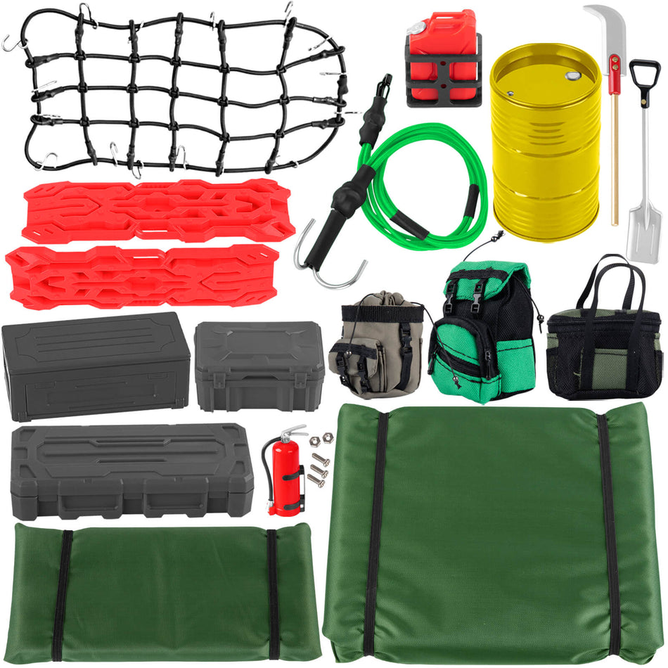 RC Roof Luggage Tent Bag Decoration Upgrades Part for 1/10 Traxxas Trx4 Trx6 Axial SCX10 GEN 7/GEN 8