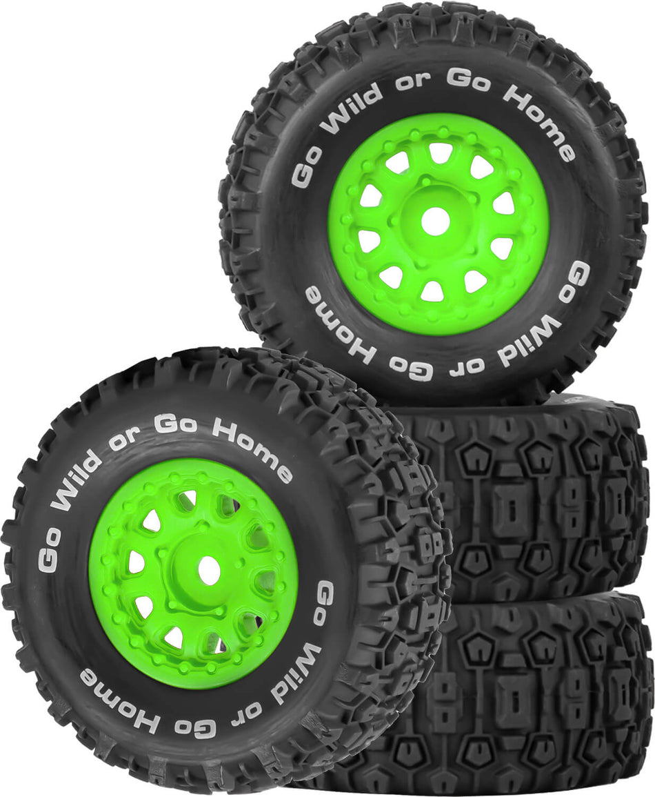4PCS RC Wheel Tires for 1/14 Arrma Mojave Grom