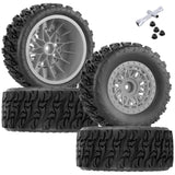 RC 12mm Hex Short Course Truck Wheels Tires for 1/10 Traxxas Slash 4x4 BL-2S 2WD Redcat Blackout SC Losi SCT Team Associated SC10 HPI