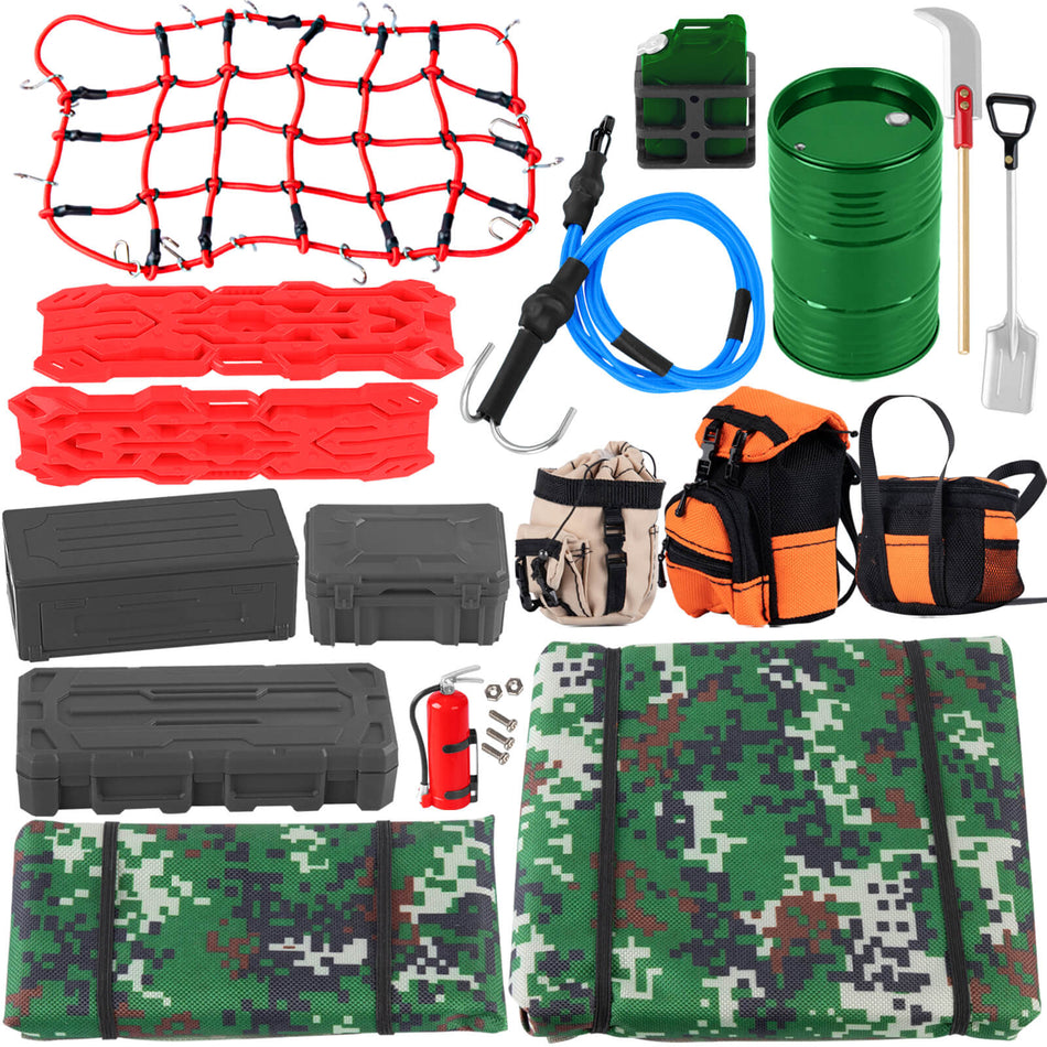 RC Roof Luggage Tent Bag Decoration Upgrades Part for 1/10 Traxxas Trx4 Trx6 Axial SCX10 GEN 7/GEN 8