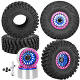 Alloy 2.2 Wheel Tires for 1/10 Traxxas TRX4 TRX6 Axial SCX10 SCX10 II SCX10 III SCX10 Pro Gen7/8 D90 VS4-10 MST CFX