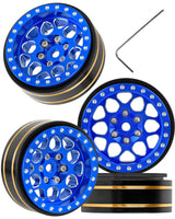RC 1.3 Beadlock Wheel Rims for 1/18 Traxxas TRX4M 1/24 Axial SCX24 FCX24
