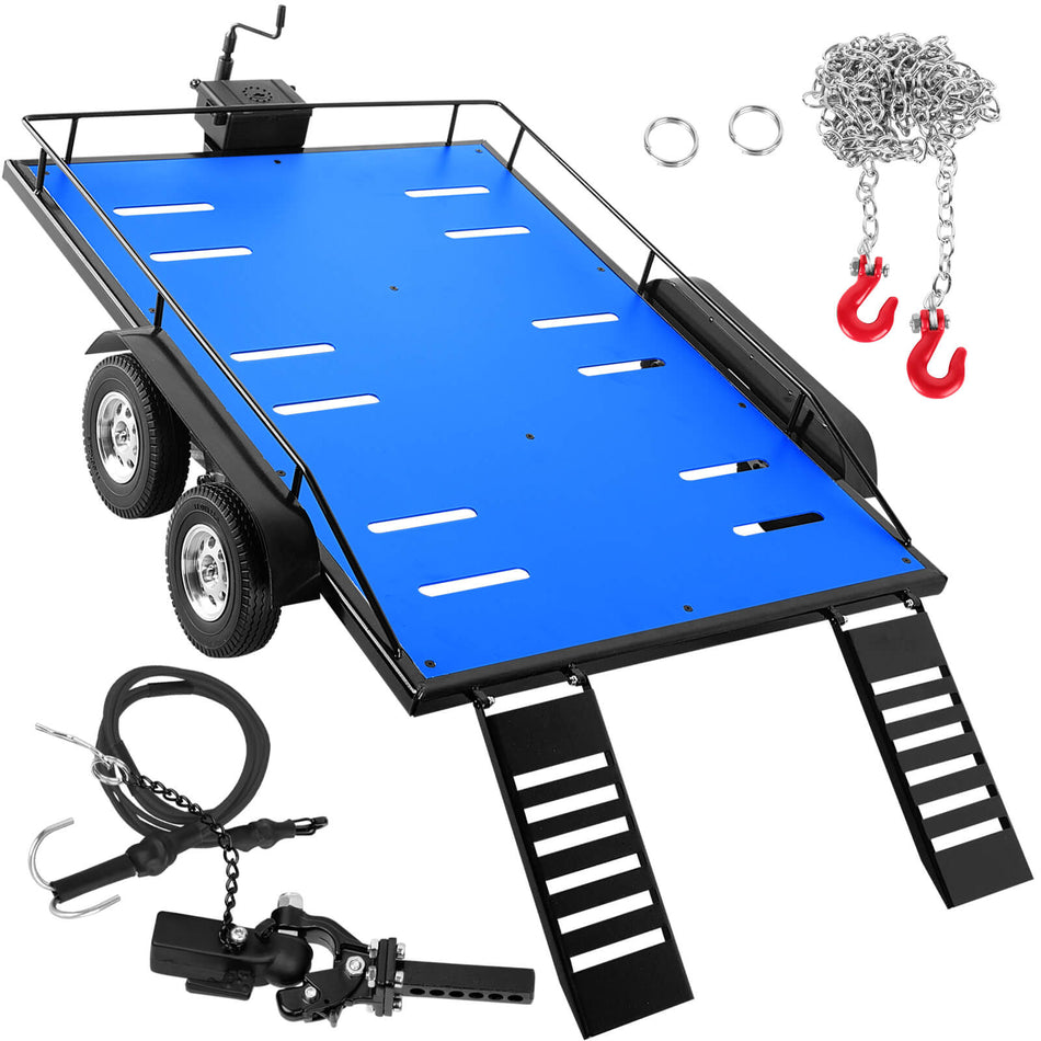 RC Aluminum Trailer Upgrades Part for 1/10 RC Crawler Traxxas TRX4 TRX6 Redcat Gen8 Axial SCX10