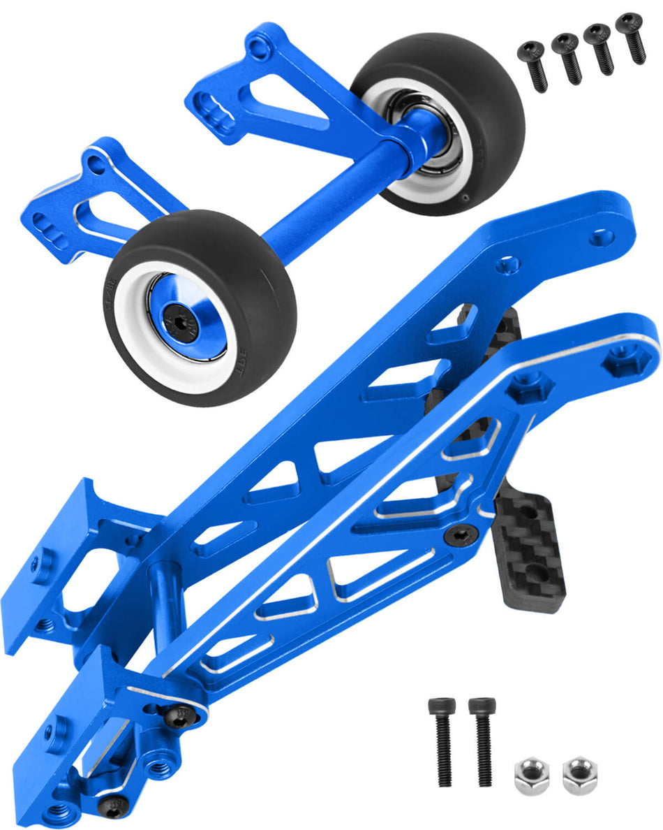 Aluminum Wing Mount & Wheelie Bar Set Upgrades Part for Arrma 1/8 Kraton 6S BLX(EXB),1/8 Notorious 6S BLX V6 Brushless RC Monster Trucks