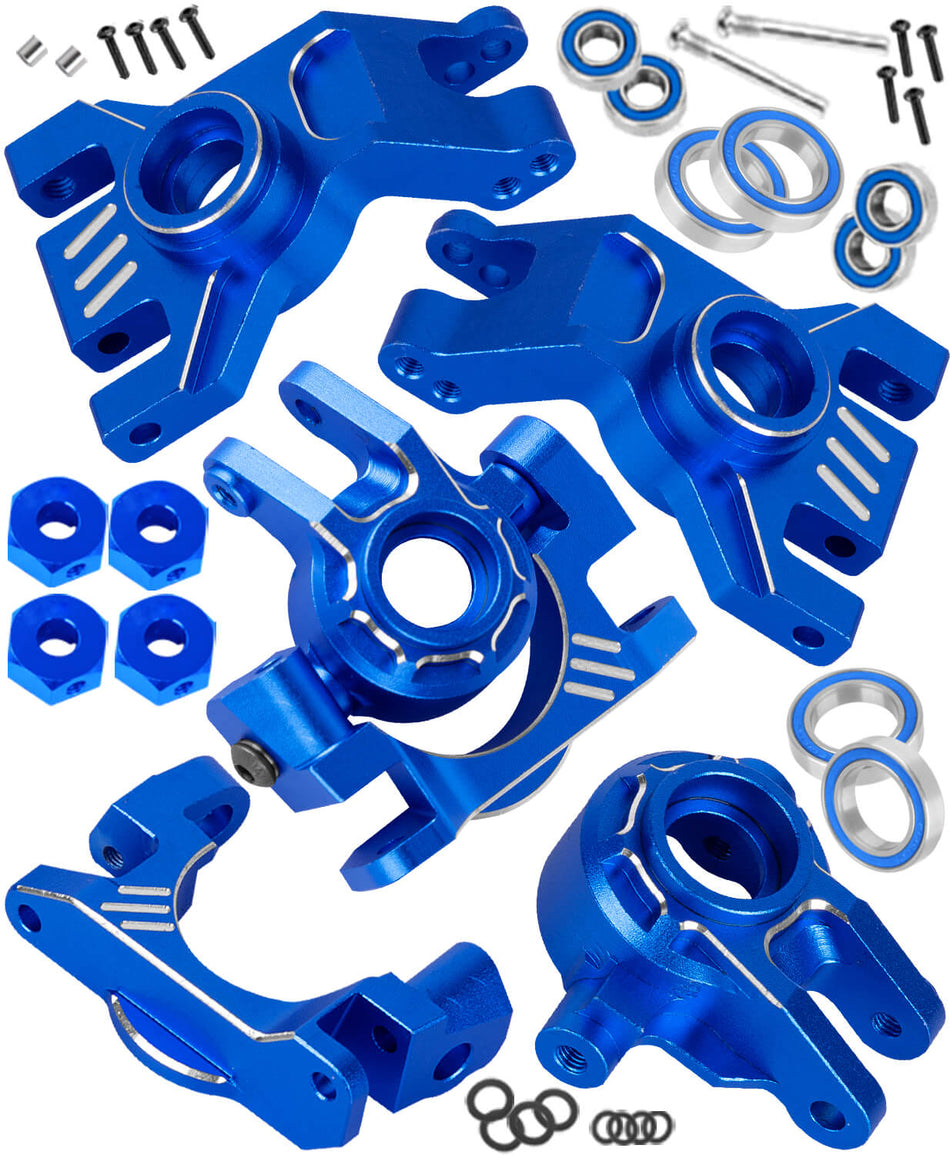 RC Caster Steering Block Upgrades Part for 1/10 Traxxas Slash Rustler Stampede Jato 4X4 (VXL)(BL-2s) 4WD,Ford Fiesta ST Rally (VXL)(BL-2s)