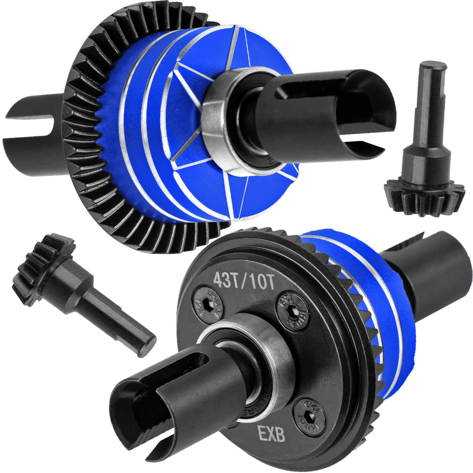 RC 43T Differential Gear Upgrades Part for Arrma 1/7 Big Rock/Mojave/Fireteam V2 6S BLX,1/8 Kraton/Outcast/Notorious Talion 6S BLX & EXB