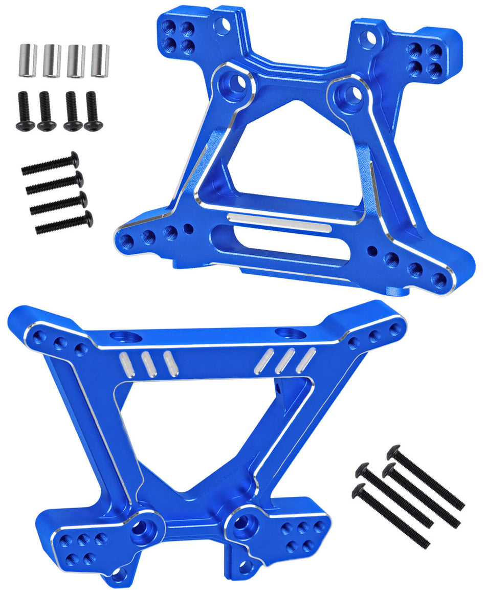 Shock Tower Shock Mounts Upgrades Part for 1/10 Traxxas Slash Rustler Stampede Jato 4X4 (VXL)(BL-2s) 4WD,Ford Fiesta ST Rally (VXL)(BL-2s)