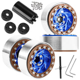 1.3 Dually Beadlock Wheels Rims for RC Crawler Car 1/18 Traxxas TRX4M Ascent-18,1/24 Axial SCX24 FCX24,RC Off Road Buggy Rally Truck