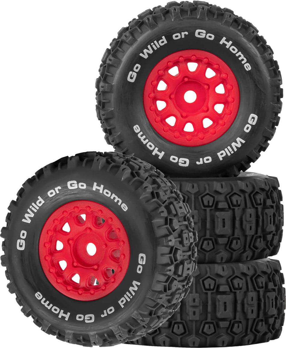 4PCS RC Wheel Tires for 1/14 Arrma Mojave Grom