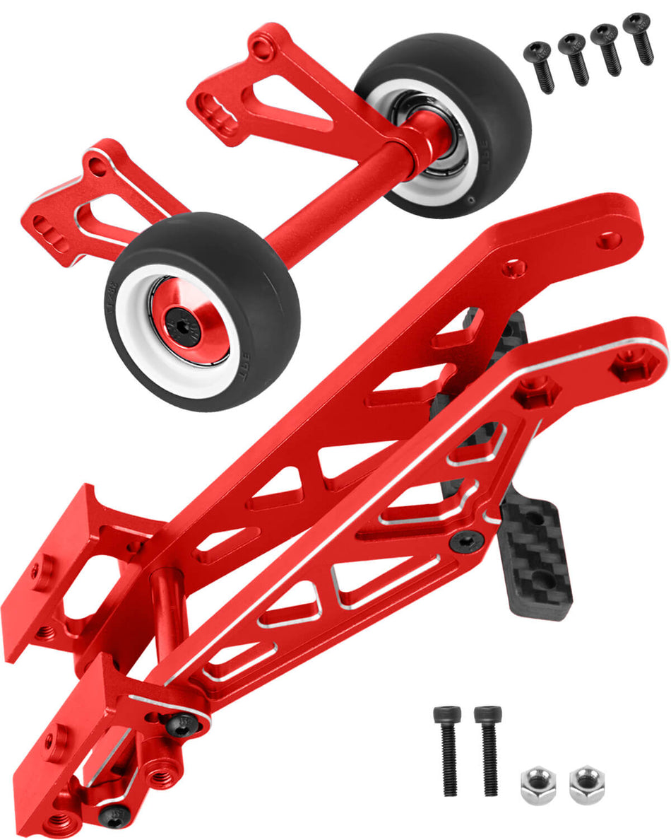 Aluminum Wing Mount & Wheelie Bar Set Upgrades Part for Arrma 1/8 Kraton 6S BLX(EXB),1/8 Notorious 6S BLX V6 Brushless RC Monster Trucks