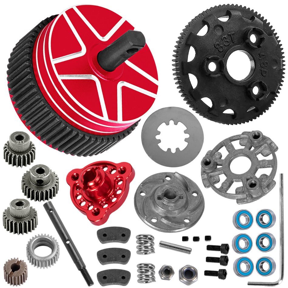 83T 48P Spur Gear Differential Case Upgrades Part for Traxxas 1/10 Slash/Rustler/Stampede/Bandit 2WD (VXL)