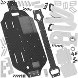Carbon Fibre Chassis Upgrades Part for 1/10 Traxxas Slash 4X4 VXL