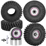 Alloy 2.2 Wheel Tires for 1/10 Traxxas TRX4 TRX6 Axial SCX10 SCX10 II SCX10 III SCX10 Pro Gen7/8 D90 VS4-10 MST CFX
