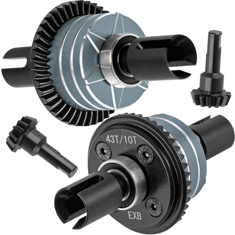 RC 43T Differential Gear Upgrades Part for Arrma 1/7 Big Rock/Mojave/Fireteam V2 6S BLX,1/8 Kraton/Outcast/Notorious Talion 6S BLX & EXB
