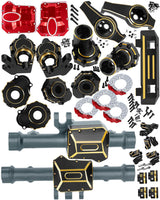 RC Upgrades Part for 1/10 Traxxas TRX4,ARRCat Brass Front & Rear Portal Axles