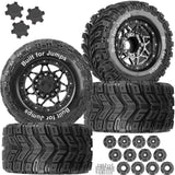 RC Truck Tires 12mm/14mm/17mm Hex RC Wheels and Tires for 1/10 Arrma Big Rock Granite Vortek/Traxxas Stampede Rustler Hoss/Losi Rc4wd