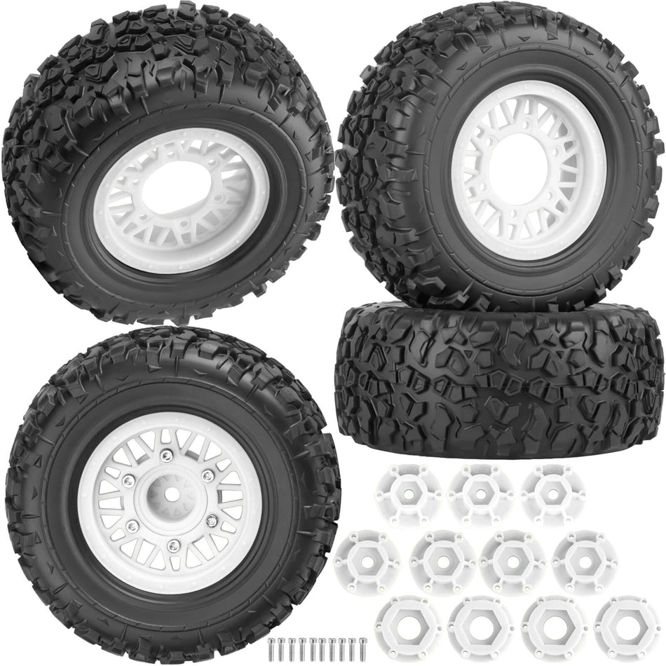 12mm/14mm/17mm Hex RC Truck Tires for Traxxas Slash 2WD 4×4,Arrm a Senton,Axial,Rc4wd,Redcat