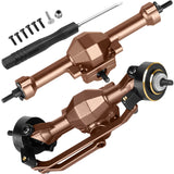 RC Front Rear Axles Upgrades Part for 1/30 Axial SCX30 Chev rolet K10/Jeep Wrangler JLU 4X4/F0rd Bronco 4X4