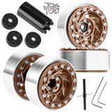 1.3 Dually Beadlock Wheels Rims for RC Crawler Car 1/18 Traxxas TRX4M Ascent-18,1/24 Axial SCX24 FCX24,RC Off Road Buggy Rally Truck