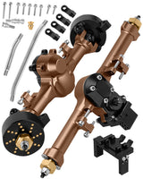 Front Rear Portal Axles (+5mm Wider on Each Side) Upgrades Part for Axial 1/24 SCX24 C10 JLU Gladiator Bronco Deadbolt 1/24 RC Crawler