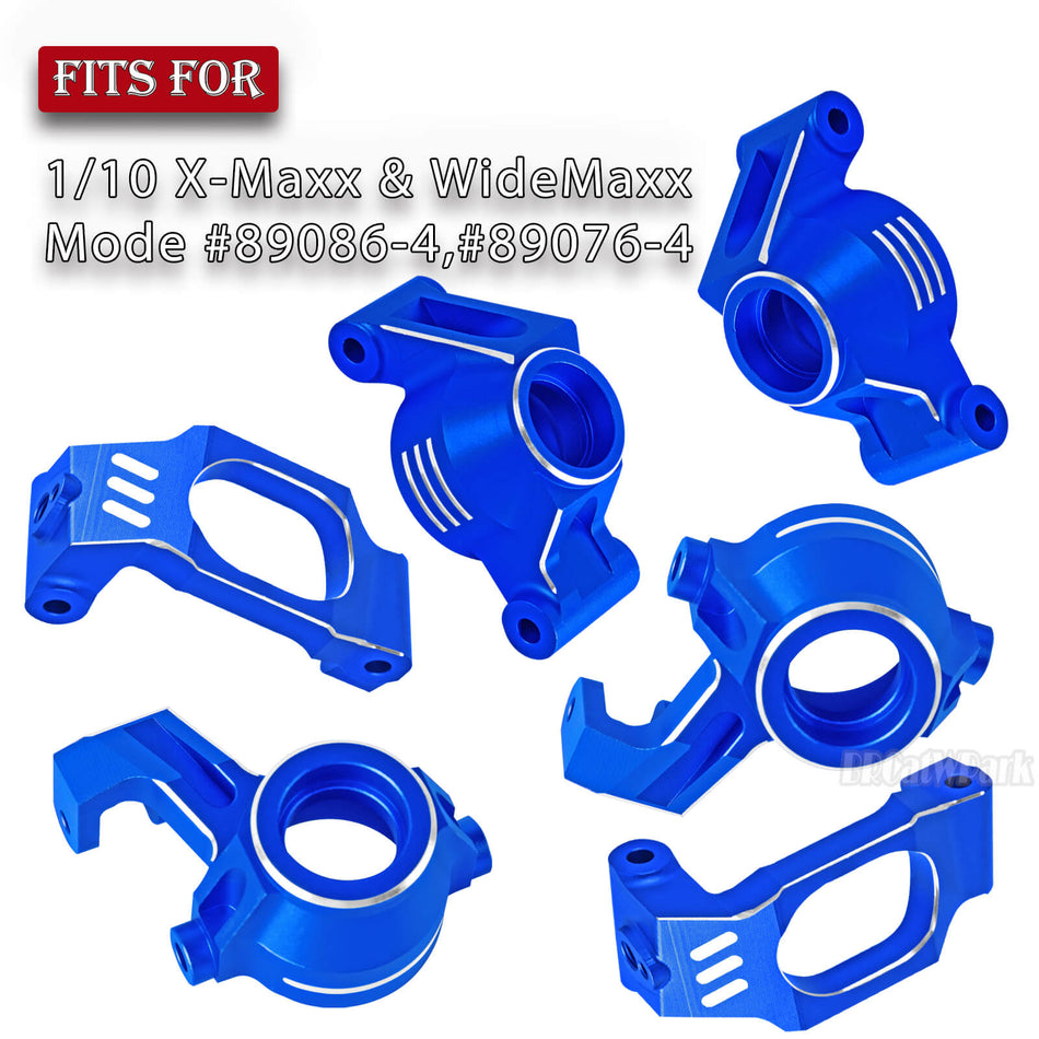 Aluminum Caster Block,Steering Blocks,Rear Stub Axle Carriers Upgrades Part for 1/10 Traxxas WideMaxx/X-Maxx