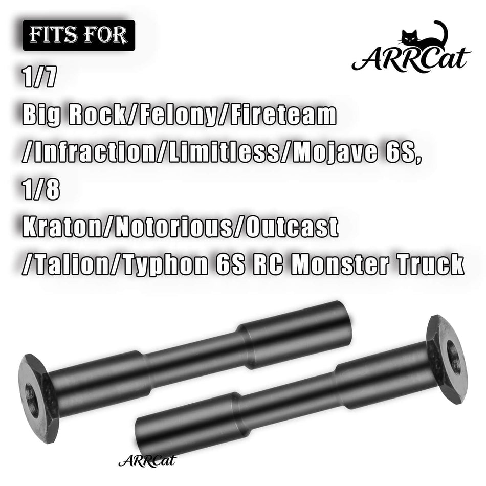 Steel Steering Post Upgrades Part for 1/7 Arrma Big Rock/Felony/Fireteam/Infraction/Limitless/Mojave 6S,1/8 Kraton/Notorious/Outcast/Talion/Typhon 6S